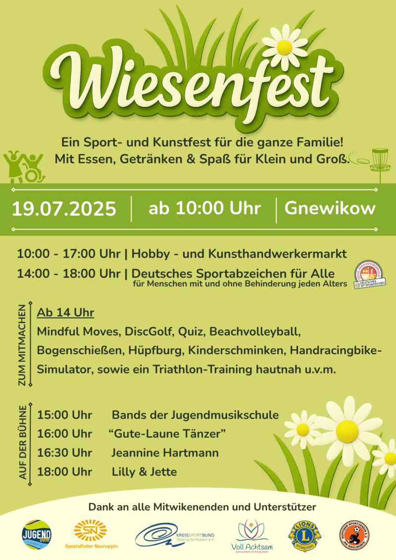 19. Juli ab 14 Uhr