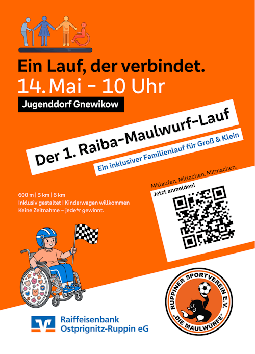 Erster Raiba-Maulwurf-Lauf am 14. Mai 2026