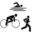 Symbol für Triathlon